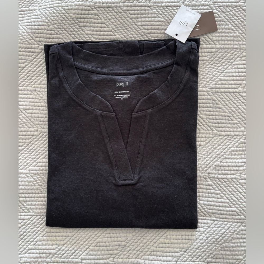 J.Jill Pure Jill Hemp and Cotton Top